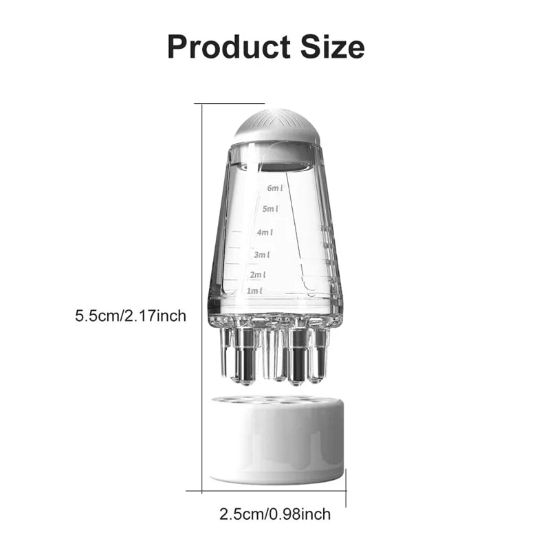 Scalp Applicator Comb Hair Scalp Oil Applicator Ball Root Comb Bottle Hair Growth Oil Applicator Bottle with Scalp Massager Comb