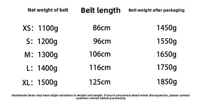 Cowhide & Fiber Blend Fitness Weightlifting Belt