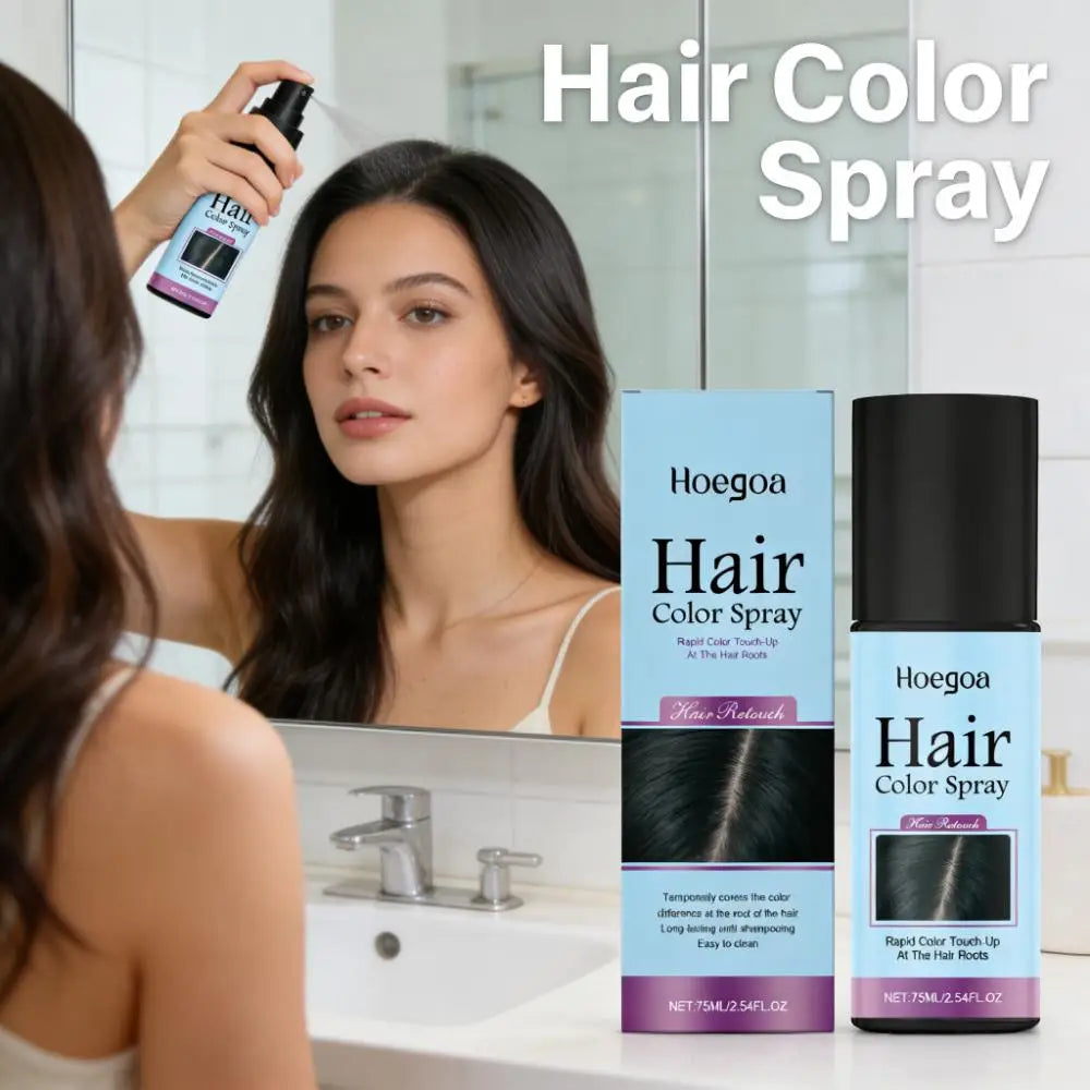 Temporary Hair Color Spray Quick Fix Hair Color Supplement Prevent Drying Cover White Hair Dye Products Hair Root Touch-Up Spray