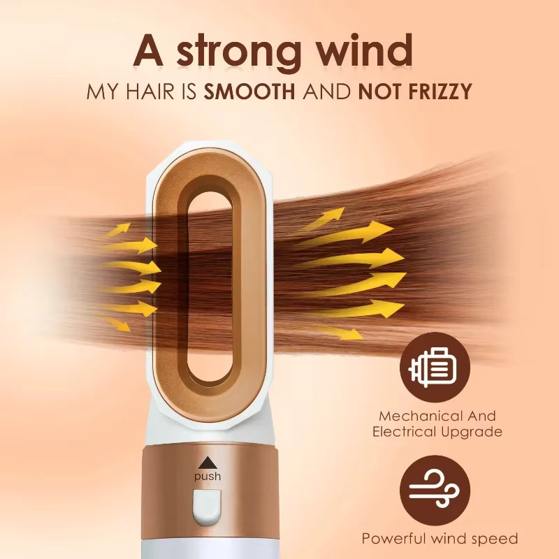 LifeBoost™ 5-in-1 Hair Dryer Hot Comb Styling Set