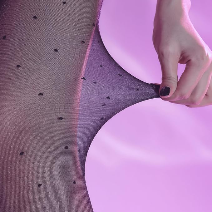 Polka Dot Sheer Tights – Classic Dotted Pantyhose